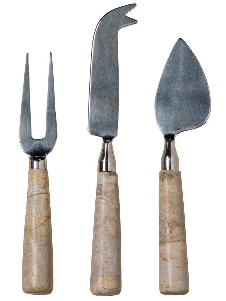 Marble cheese cutlery Sand