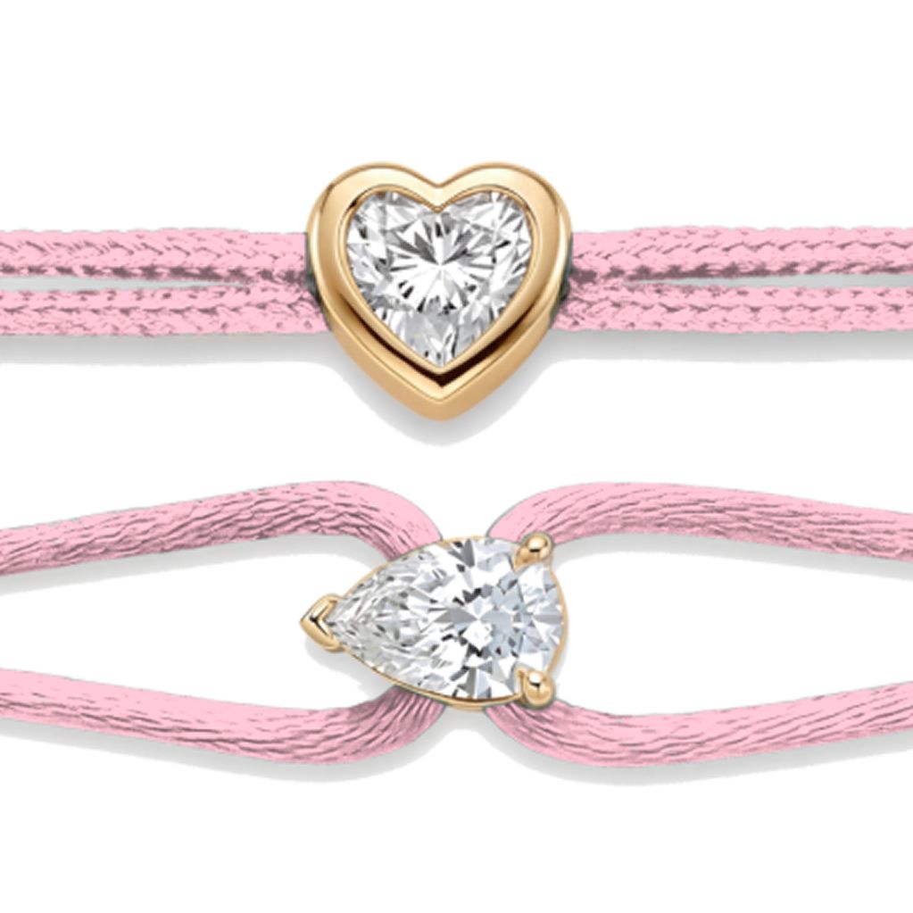 Diamond Bracelet 0.30ct (heart, pear)