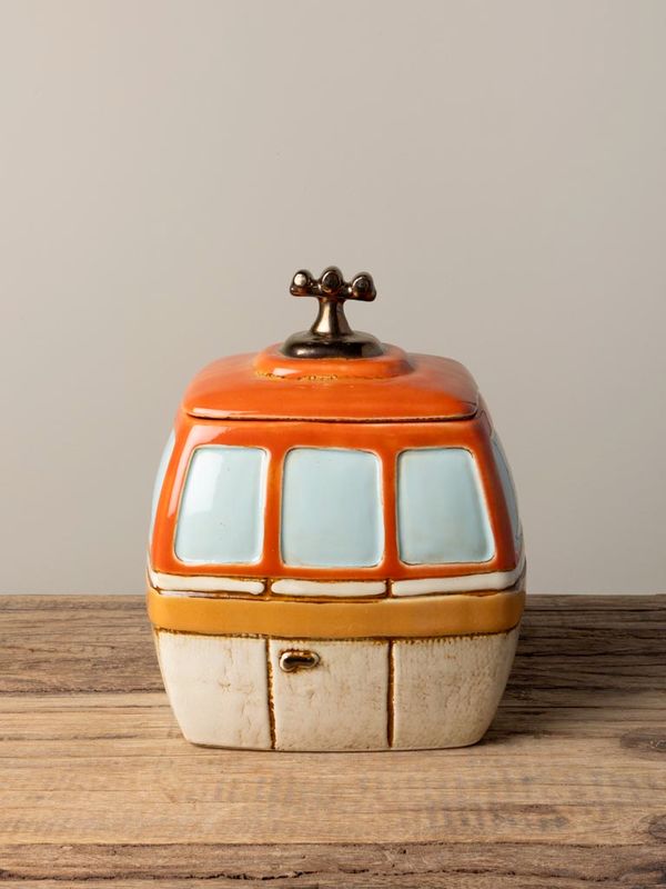 Orange box cable car