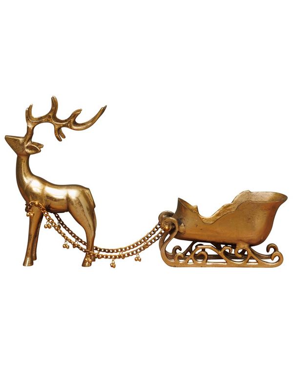 Reindeer with sledge