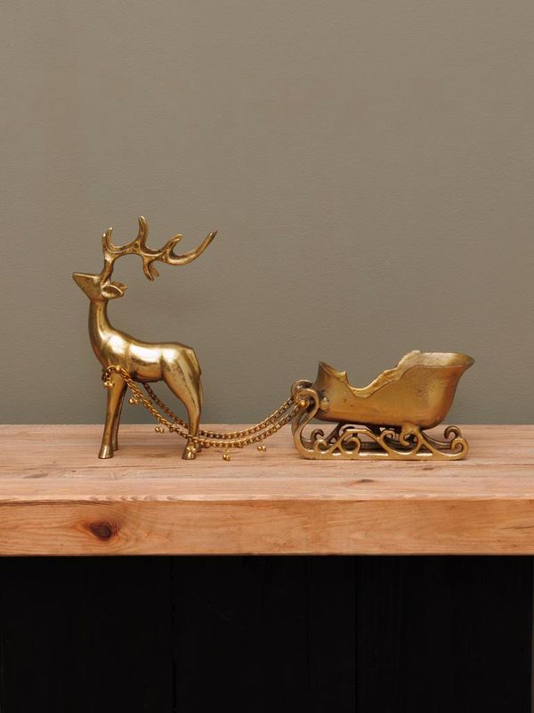 Reindeer with sledge