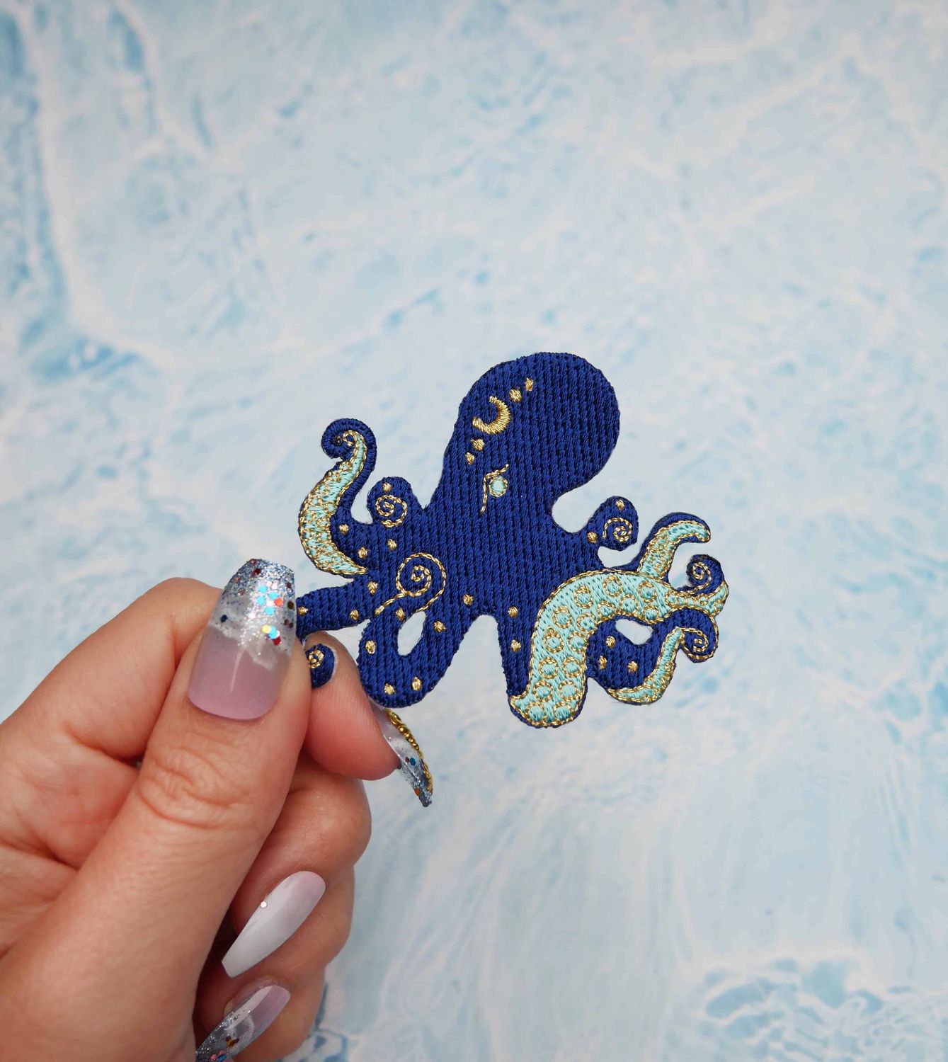 Iron-On Patch Octopus