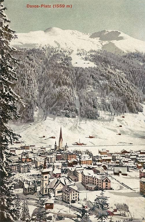 Magnet MF-381 Village of Davos, Switzerland