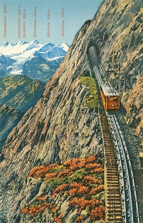 Magnet MF-308 Swiss Alps and Cog Railway