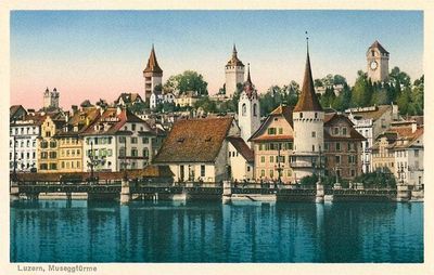 Magnet MF-387 Musegg Tower, Lucerne, Switzerland