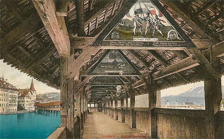Magnet MF-292 Chapel Bridge, Lucerne, Switzerland