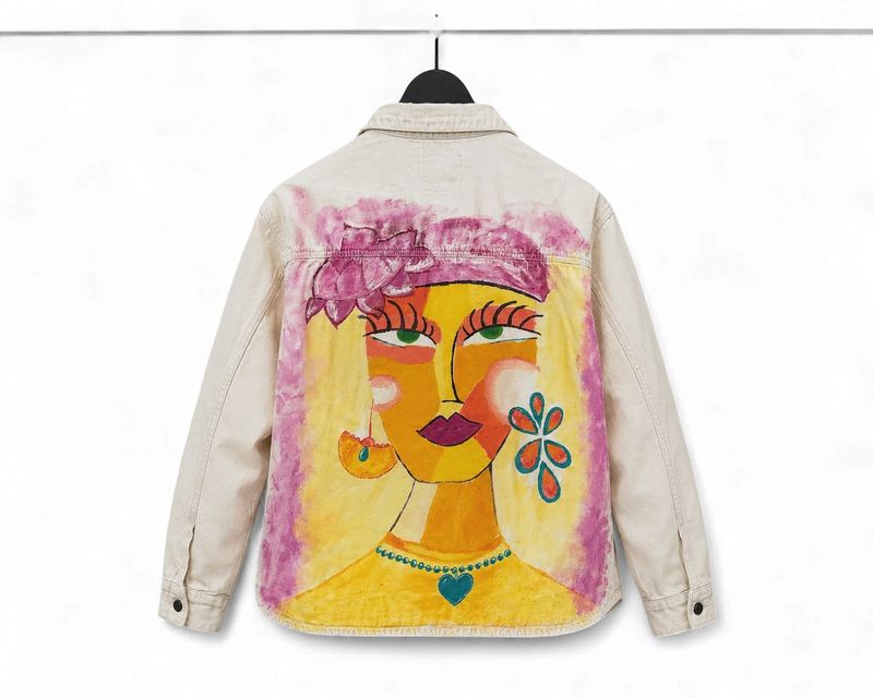 Hand Painted Jacket - Lotus Dream