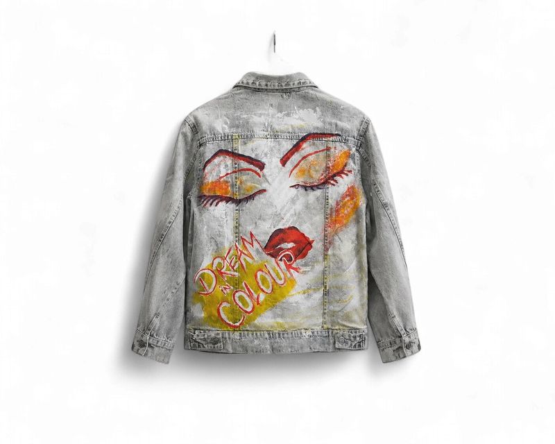 Hand Printed Jacket - Dream in Colour Gray