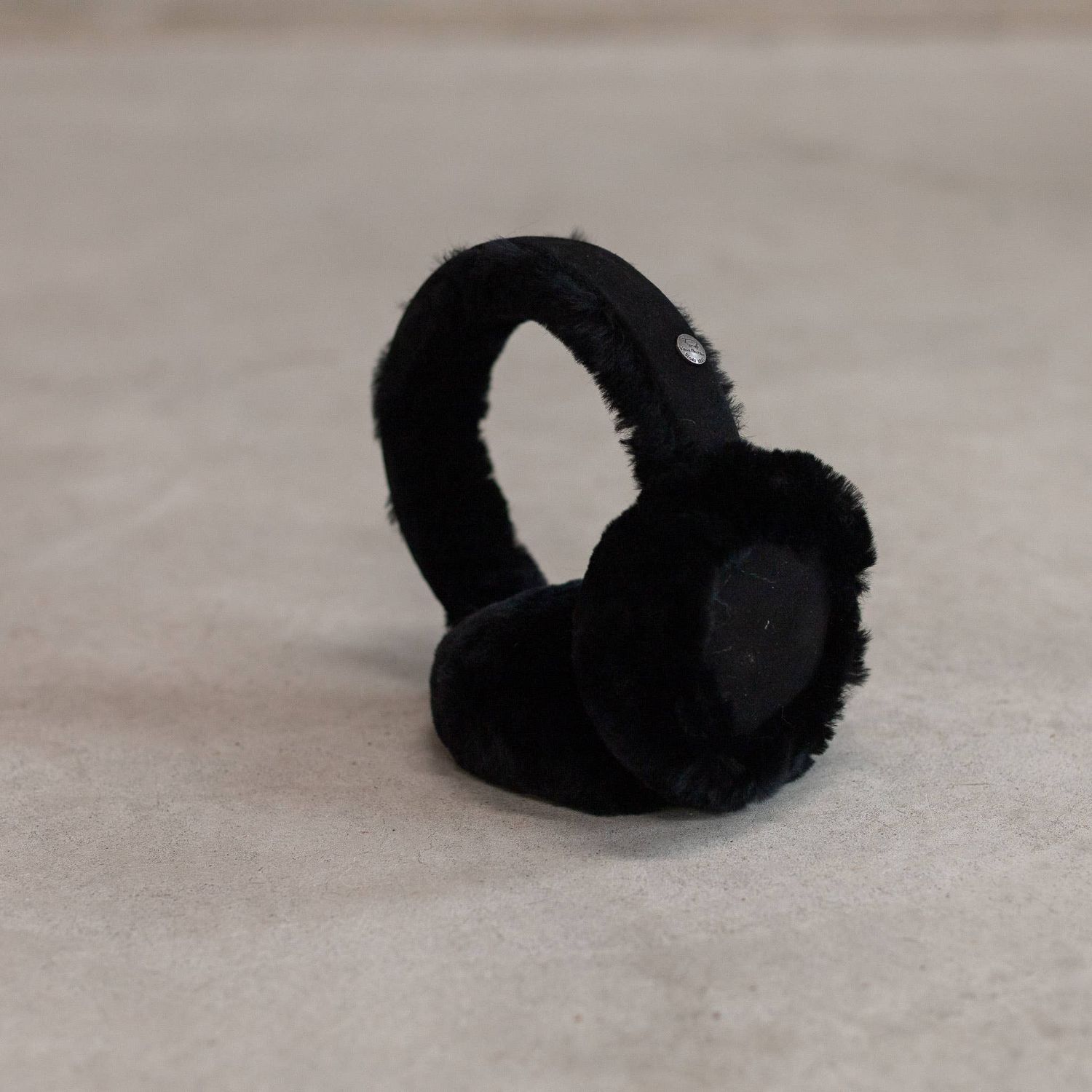 Lambswool &amp; Suede Earmuffs | 4 Styles | One Size, Color: Black