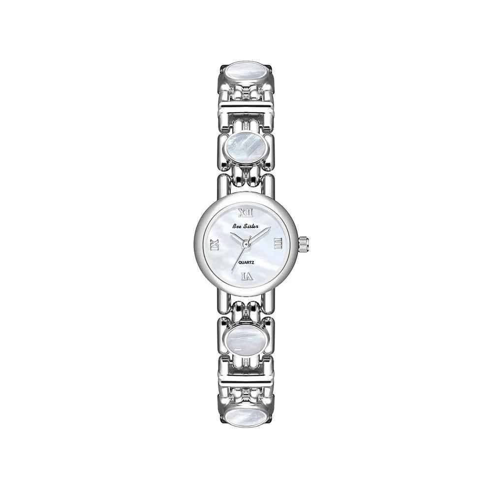 Delamar - Natural Shell Women's Watch, Farbe: Gold, Style: White Shell