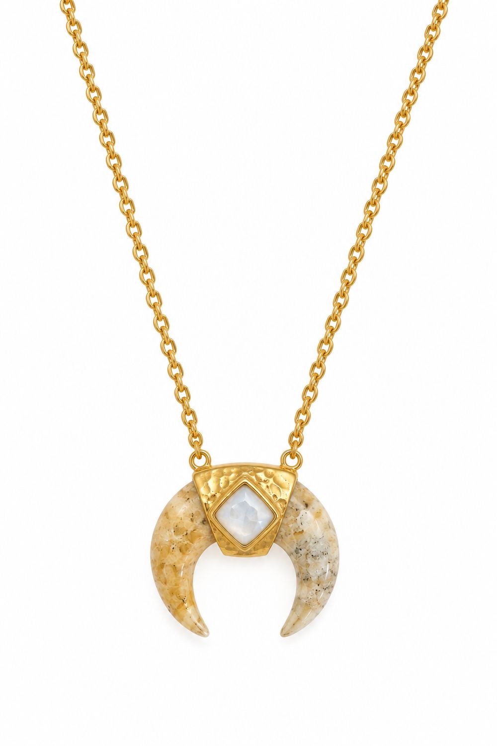 Fossil Horn Necklace