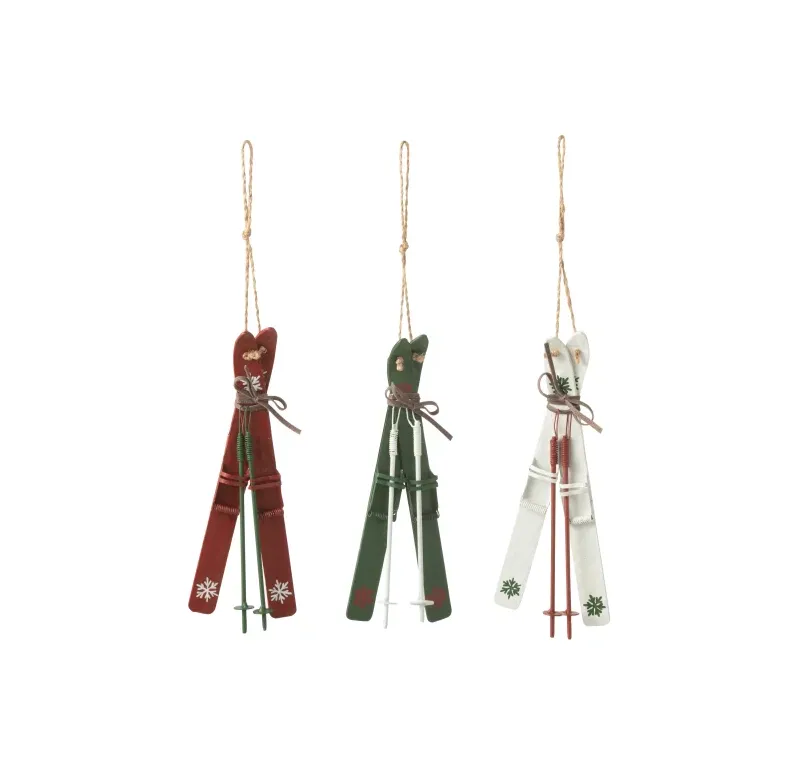 Hanger Skis Metal Mix Assortment Of 3