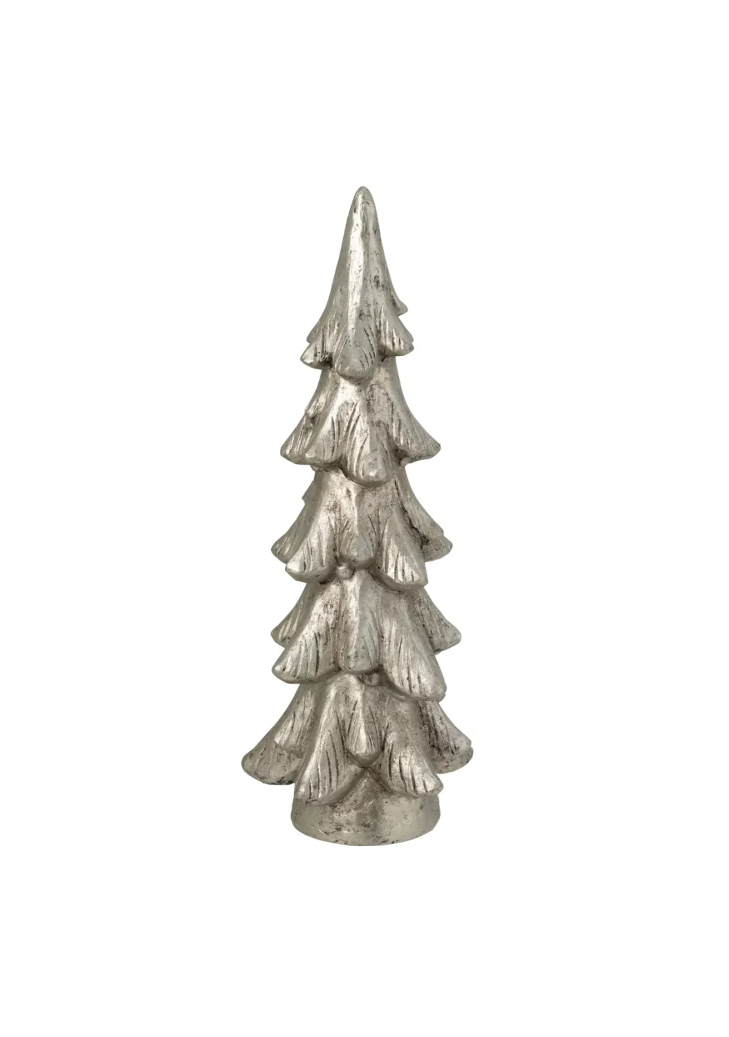 Christmas Tree On Base Magnesium Silver Colored Large