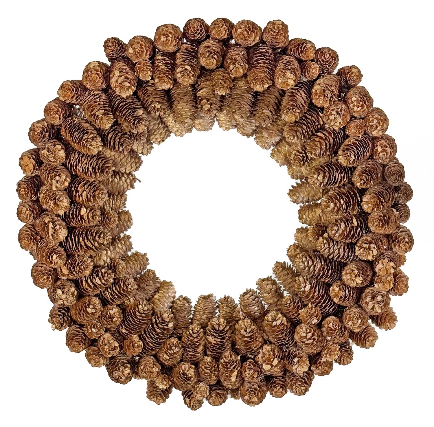 Fir cones wreath gold 50cm