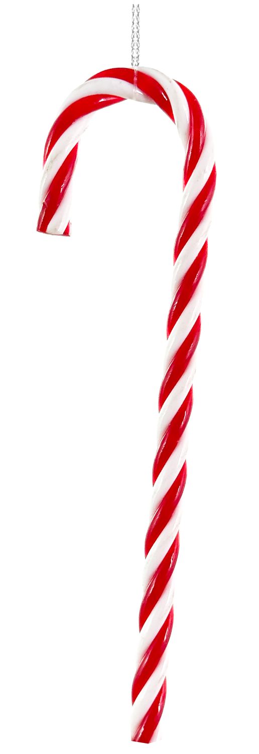 Candy stick ornament red-white 15cm