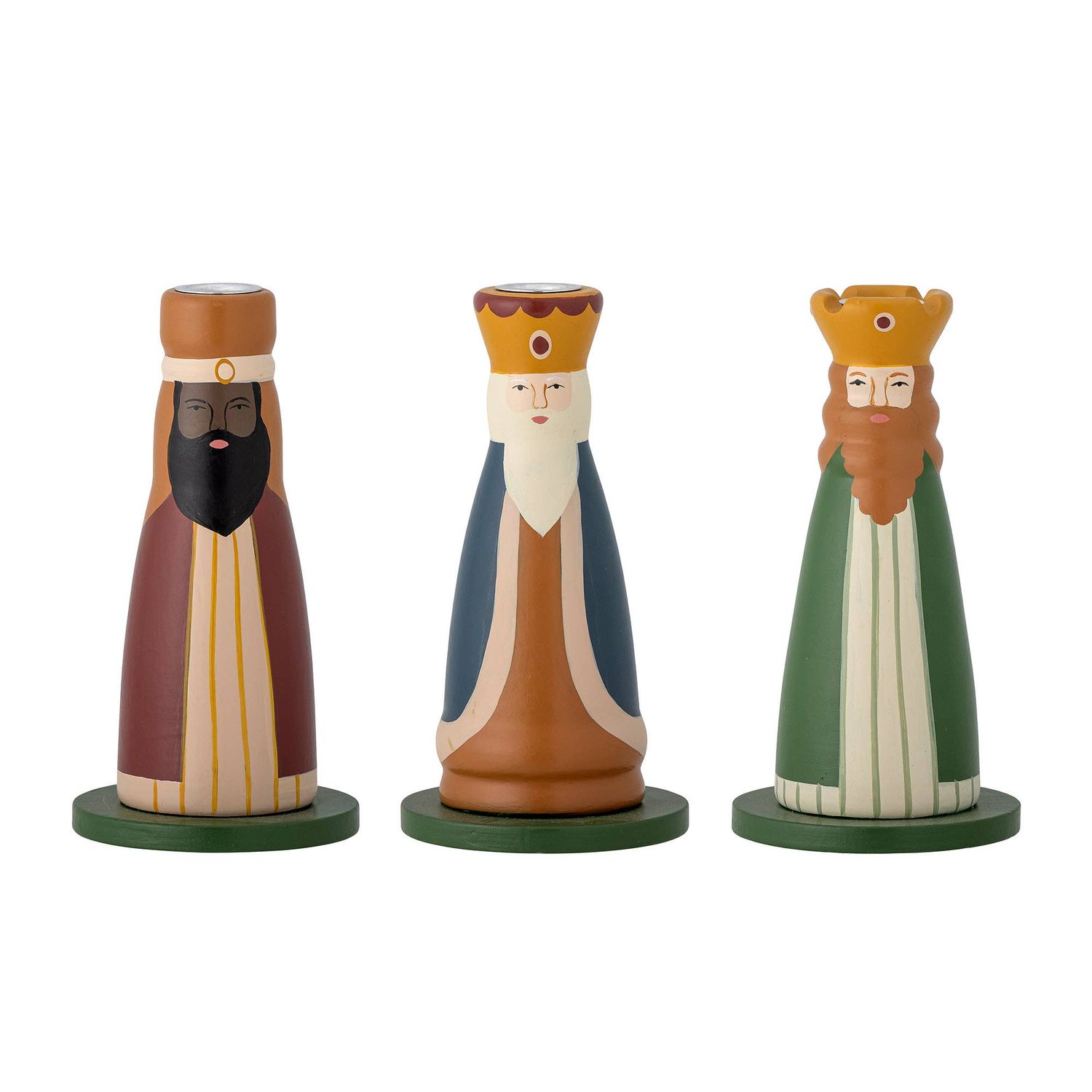 Betiel Candle Holder, Multi, Beech