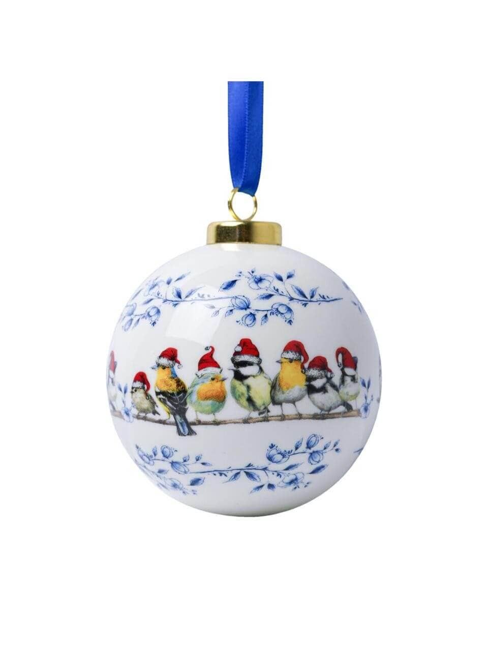 Christmas ball Forest birds Christmas hat