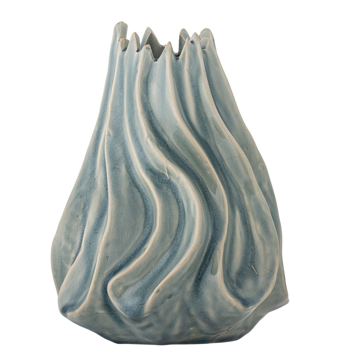 Dilara Vase, Blue, Stoneware