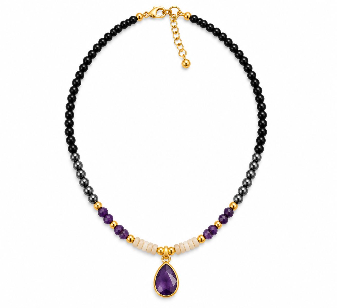 Birthstone Necklace, Model: Amethist