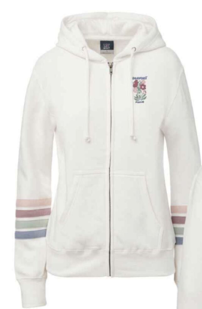 Ogunquit Floral Zip Up Hoodie MVS0014