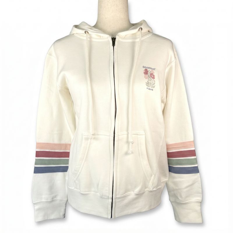Ogunquit Floral Zip Up Hoodie MVS0014