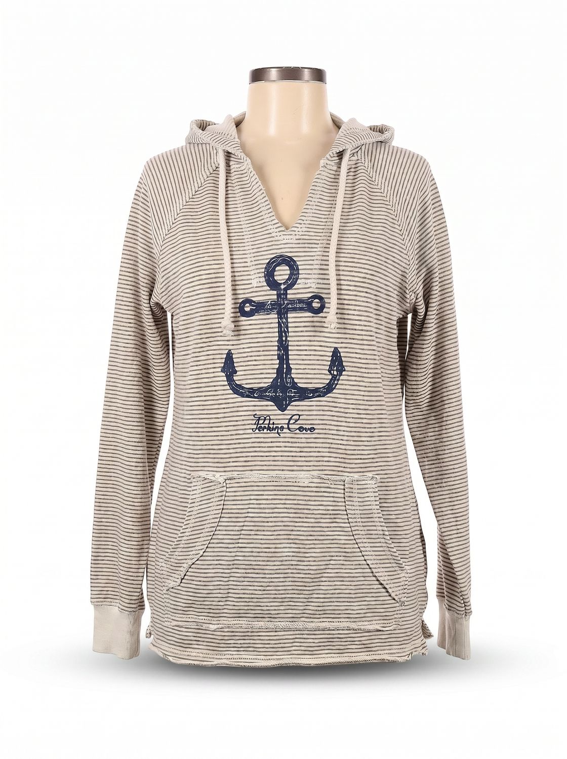 Rando Striped Anchor Hoodie LAK0033