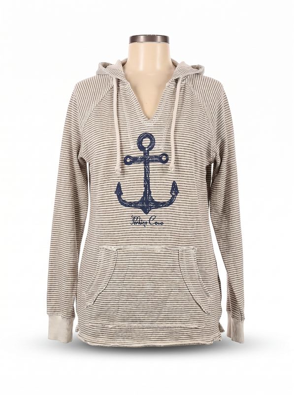 Rando Striped Anchor Hoodie LAK0033