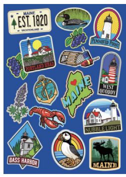 Maine Sticker Playing Cards MSC0232