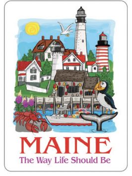 Maine Cartoon Village Playing Cards MSC0231