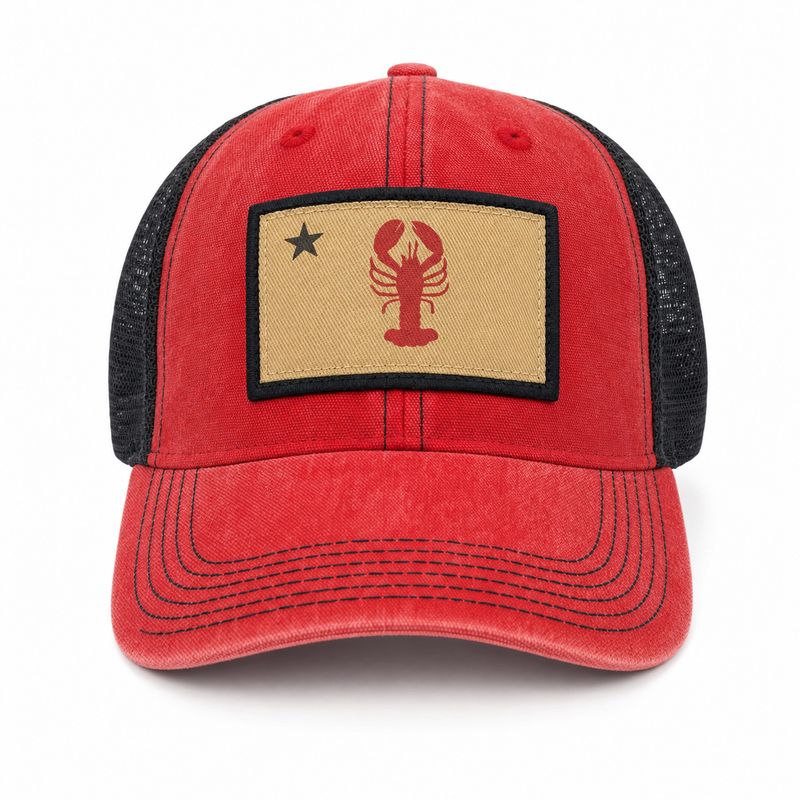 Lobster Star Maine Flag Hat LEG0004
