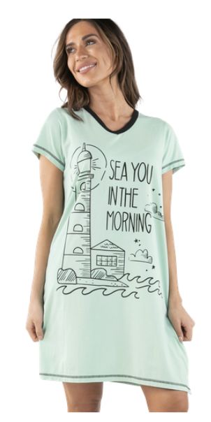 Sea You In The Morning Niteshirt LAZ0003