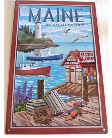 Fishing Village Sign MSC0238