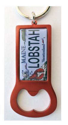 Maine Lobstah Licence Plate Bottle Opener MSC0466