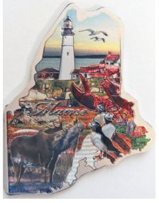 Maine Map Magnet MSC0470