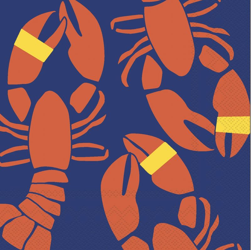 Lobster Napkins BOS0005