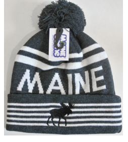 Moose Striped Winter Hat  MSC0524