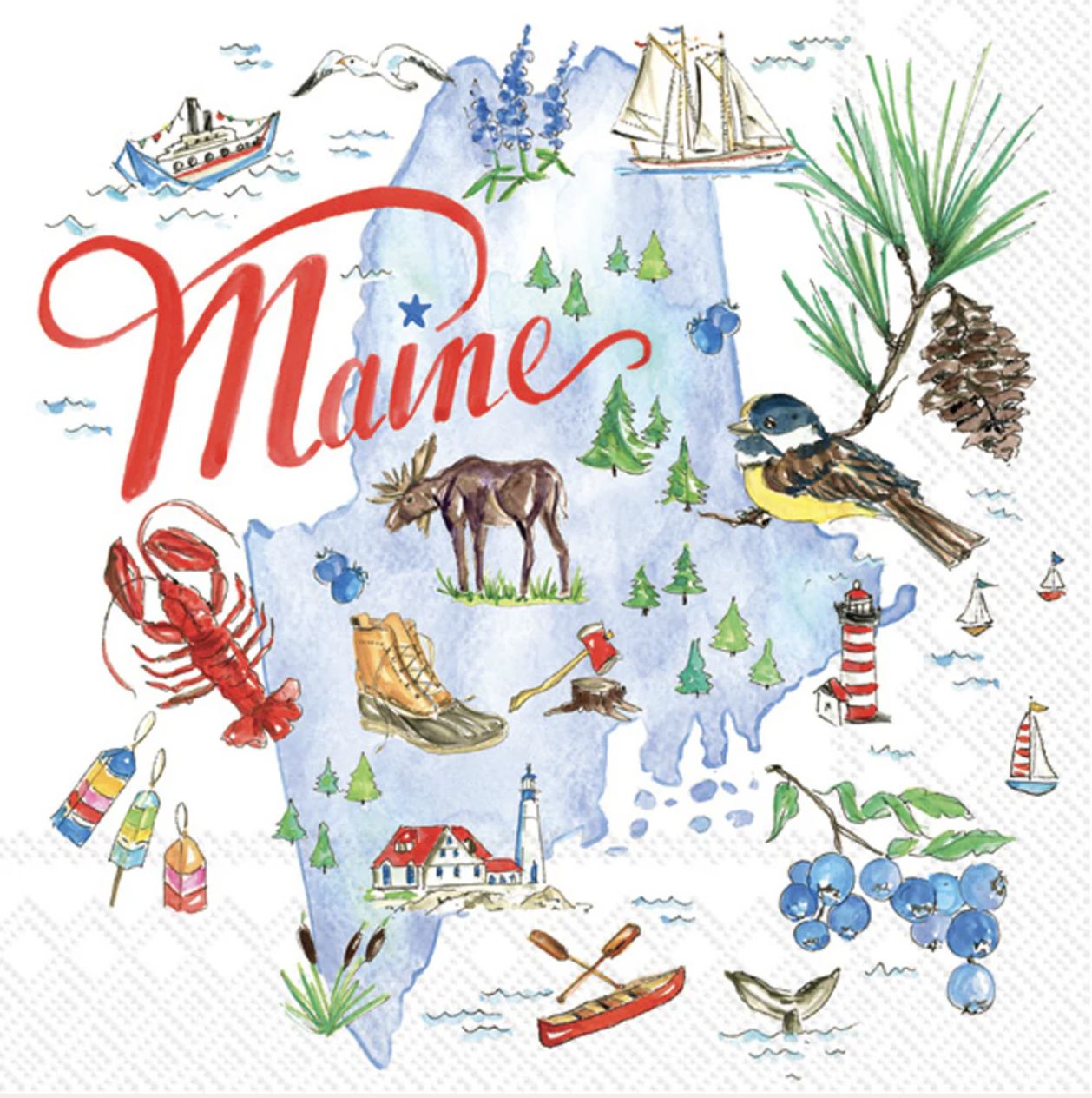 Maine Napkins BOS0006