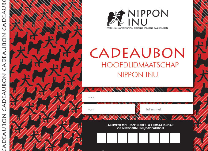 Hoofdlidmaatschap buitenlands lid NIPPON INU