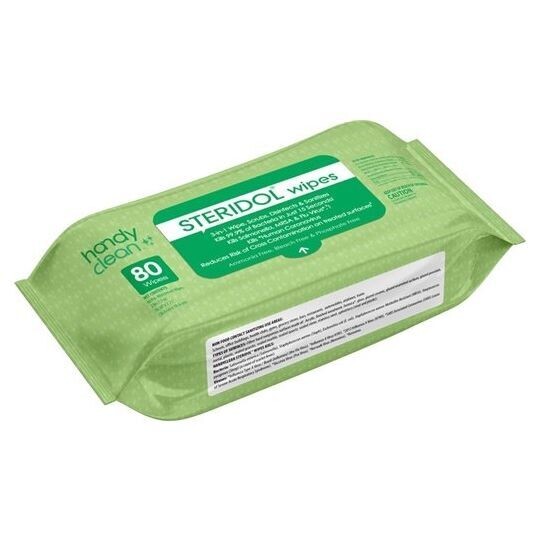 Handyclean Steridol® Disinfecting Wipes, 80 Count