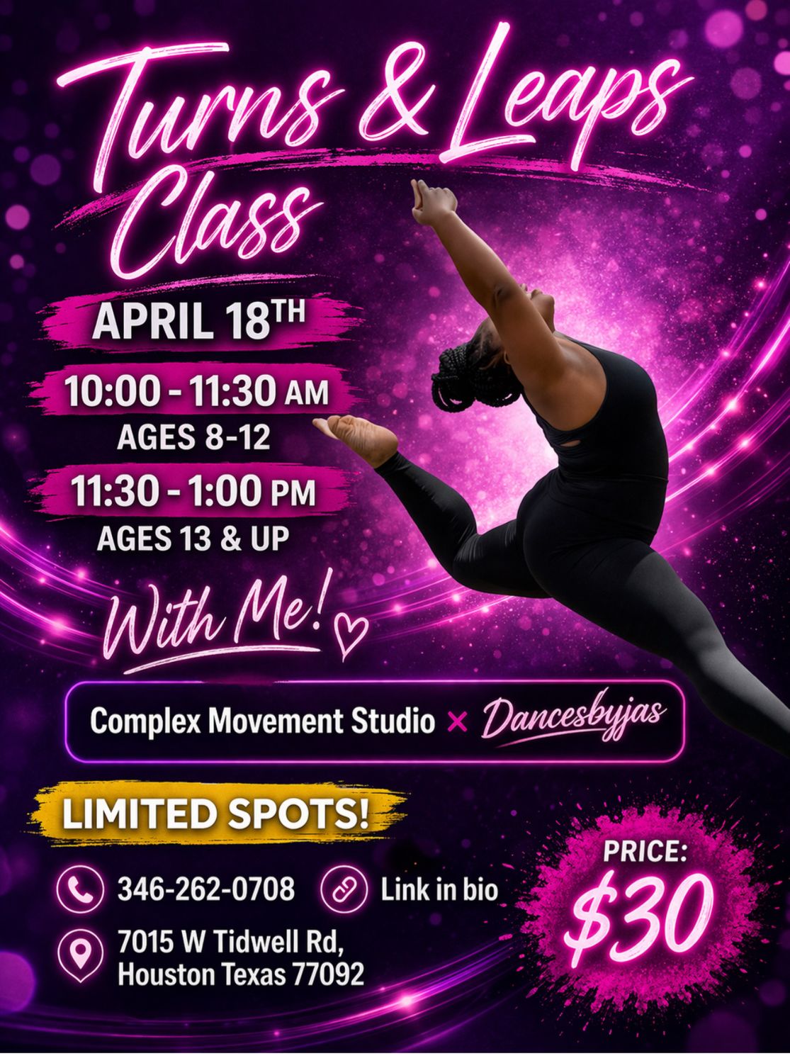 Turns And Leaps 10am Class