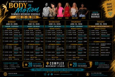 Summer Intensive June 22nd-26th