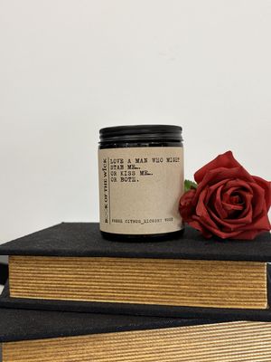 LOVE A MAN WHO MIGHT STAB ME OR KISS ME OR BOTH