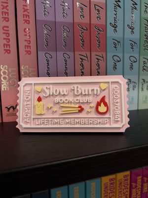 SLOW BURN BOOK CLUB TICKET