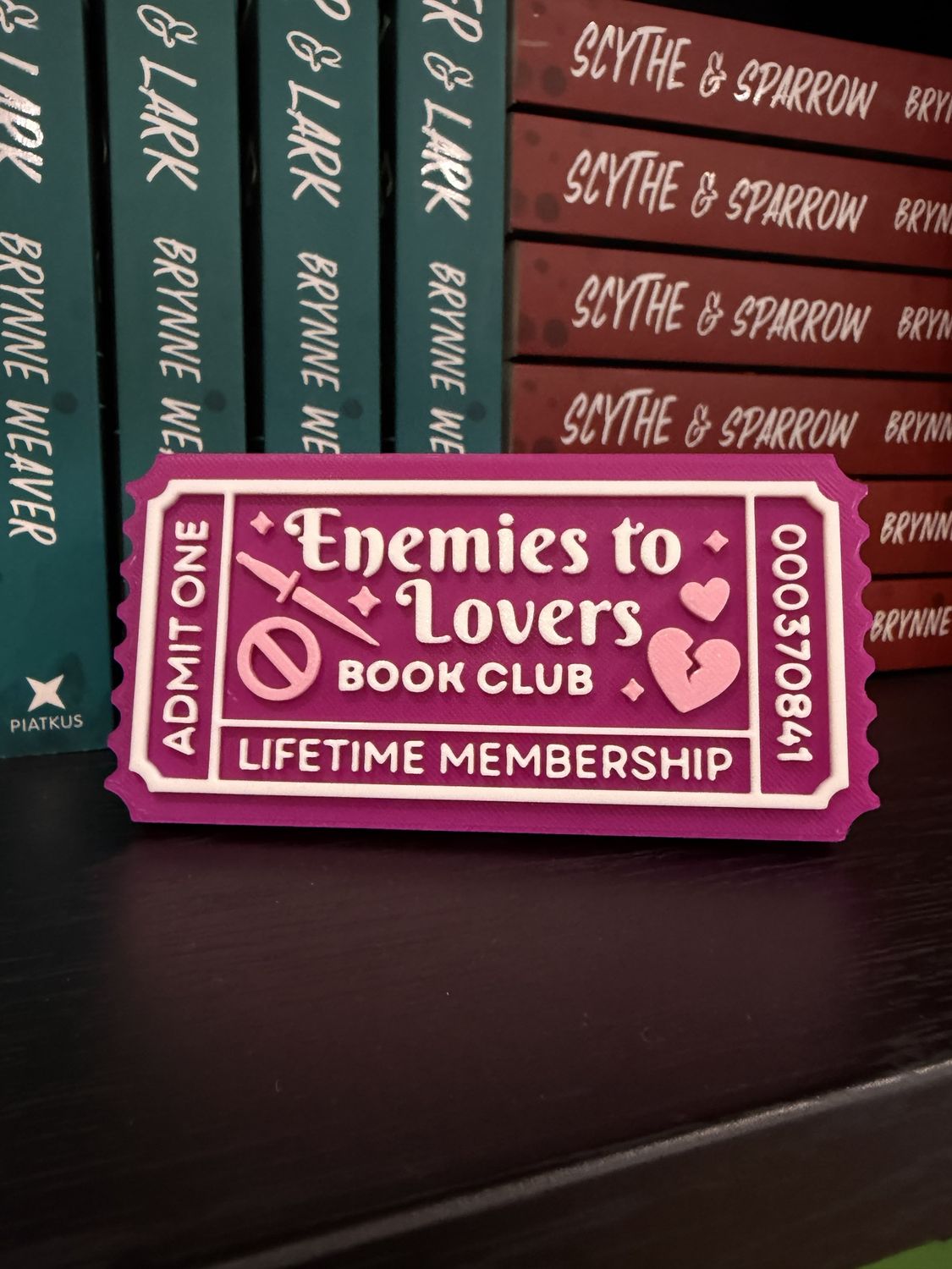 ENEMIES TO LOVERS BOOK CLUB TICKET
