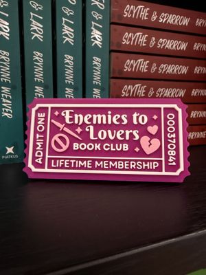 ENEMIES TO LOVERS BOOK CLUB TICKET