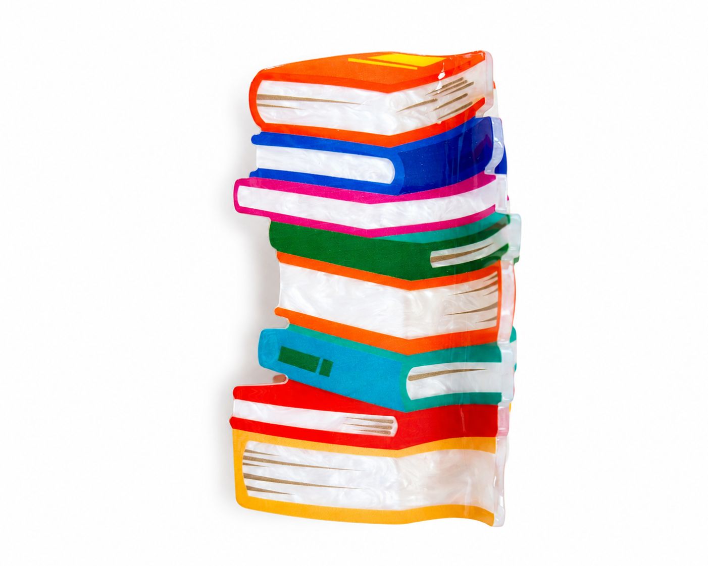 BOOK STACK HAIR CLIP