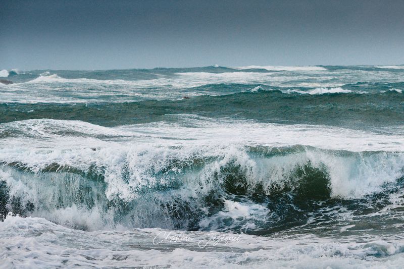 Mer agitée sur Brignogan