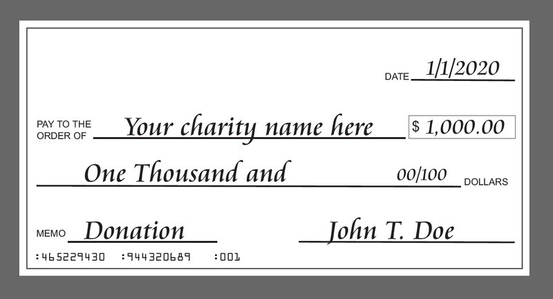 Add Your Logo and Text Presentation Check - Rollable