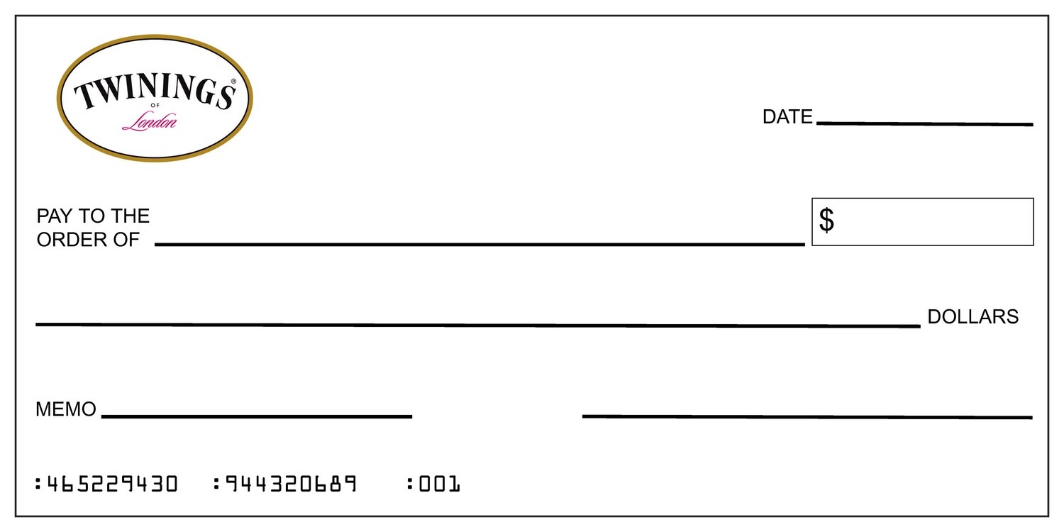 Custom Logo Presentation Check - Coroplast
