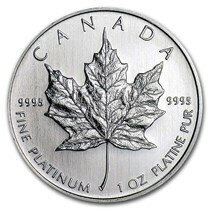 Canada. Elizabeth II. Date of our choice. 50 Dollars. Platinum Maple Leaf. 0.9995 Platinum 0.9931 Oz., APW 31.10 g., KM#195. UNC.